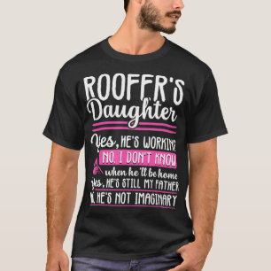 Camiseta Roofer Filha Engraçada Contratado Mecânico Present