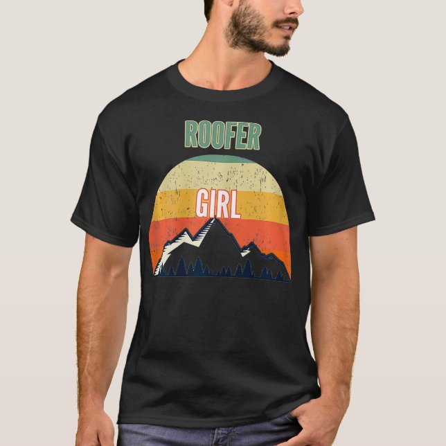 Camiseta Roofer Gift para Cara de Roofer para Mulheres (Frente)