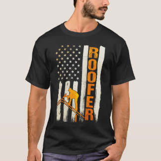 Camiseta Roofer Oferece Design De Telhado Na Parte Traseira