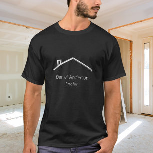 Camiseta Roofer preto-prata moderno