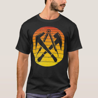Camiseta Roofers Casaco de Braços Sinal Laranja Vintage Re