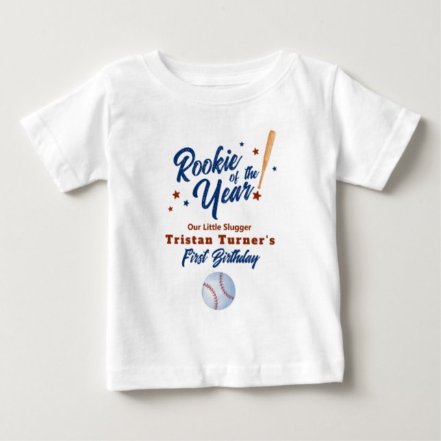 Camiseta Rookie Do primeiro aniversario Do Ano (Frente)