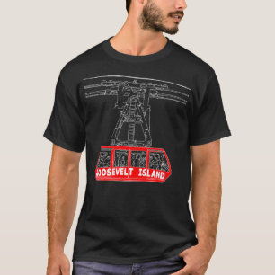 Camiseta Roosevelt Island Tram Hand Drawn Nova Iorque