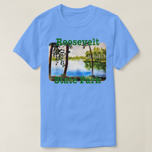Camiseta Roosevelt State Park Mississippi (Frente do Design)