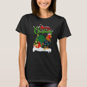 Camiseta Rooster Bird Xmas Decorations Papais noeis Rooster