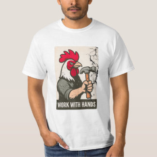 Camiseta Rooster Carpenter: Trabalho Com as Mãos na Camo Un