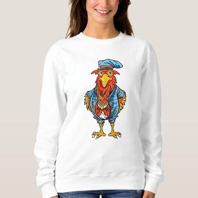 Camiseta Rooster de Cartoon Encantado (Frente)