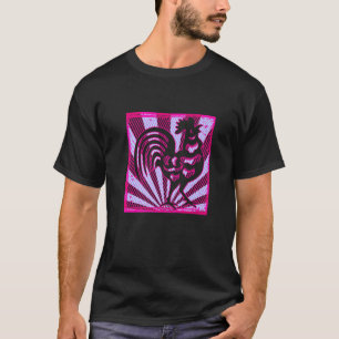 Camiseta Rooster Retro Vintage Estilo 80s Fazenda Vapor Ani