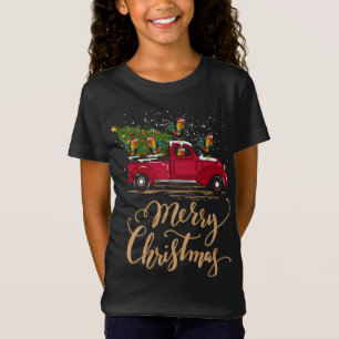 Camiseta Rooster Roteando Árvore de Natal Rooster X