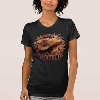 Camiseta Rooted Vintage Western Cowboy Hat Floral Boho 