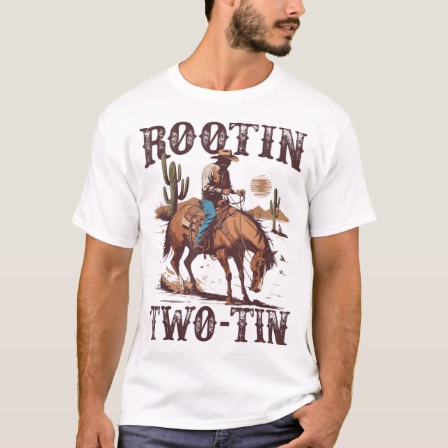 Camiseta Rootin 2 Tin segundo aniversário 2 Anos (Frente)
