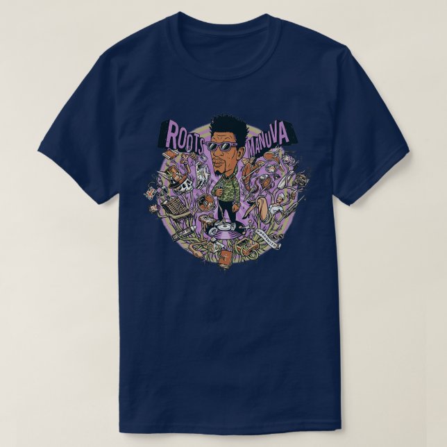 Camiseta Roots Manuva Purple  (Frente do Design)