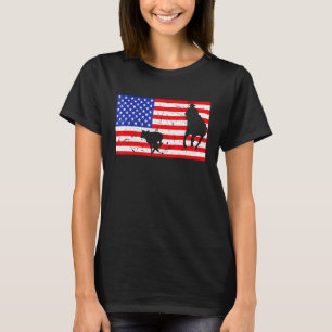 Camiseta Roping Americano Flag Americano Vintage Rodeo