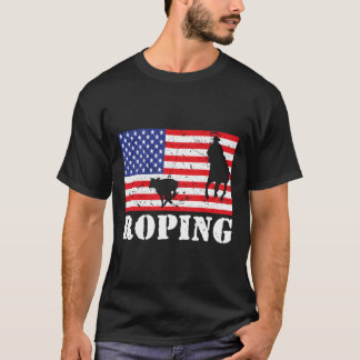 Camiseta Roping Americano Flag Americano Vintage Rodeo
