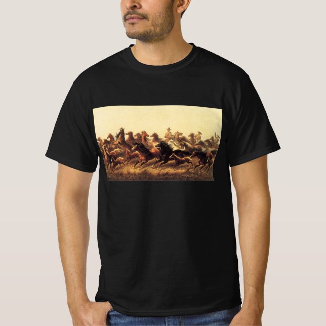 Camiseta Roping Wild Horses de James Walker (Frente)