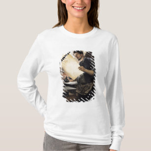 Camiseta Rops de Felicien em seu estúdio