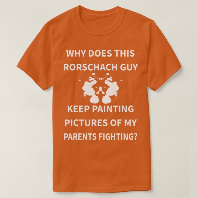Camiseta Rorschach Inkblot Funny Phycology Piada Novelty Gi (Frente do Design)