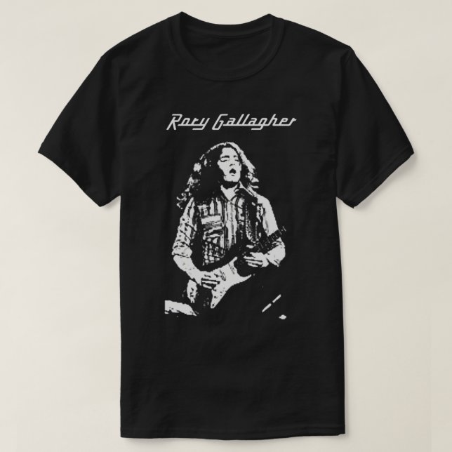 Camiseta Rory Gallagher - Lembre-se da Melhor Lenda Musical (Frente do Design)