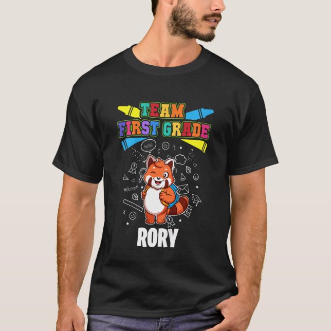 Camiseta Rory Personalizada do Grupo de Crianças do Primeir (Frente)