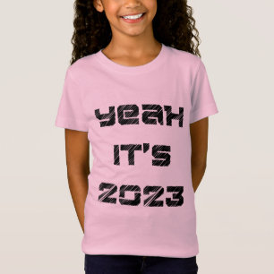 Camiseta rosa 2023 para raparigas