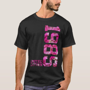Camiseta Rosa 37 Anos 37. º Aniversário 1985