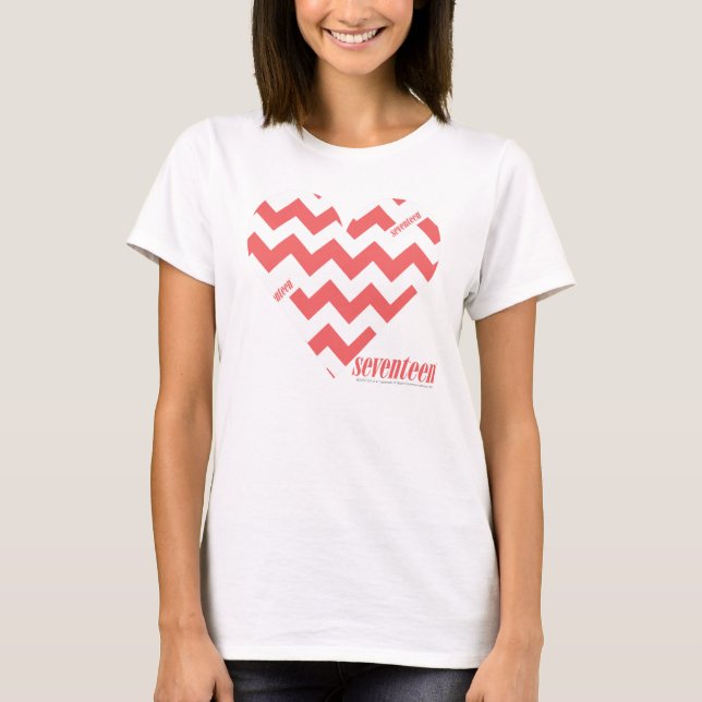 Camiseta Rosa 3 do ziguezague (Frente)