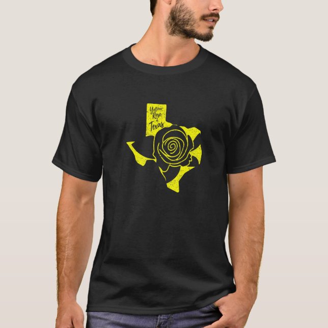 Camiseta Rosa Amarela Do Texas Momma (Frente)