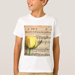 Camiseta Rosa Amarelo-Folha