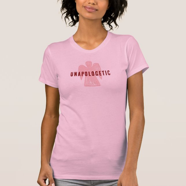 Camiseta Rosa Anjo Sem Desculpas, Sem Arrependimen (Frente)