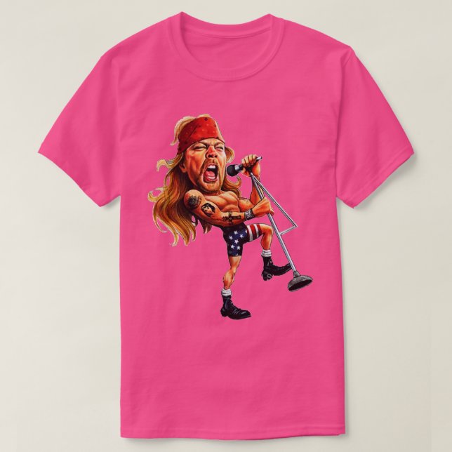Camiseta Rosa Axl (Frente do Design)