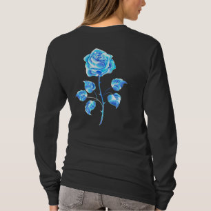 Camiseta Rosa azul queimado