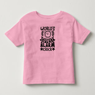 Camiseta rosa bebê com citação de despertar bonita