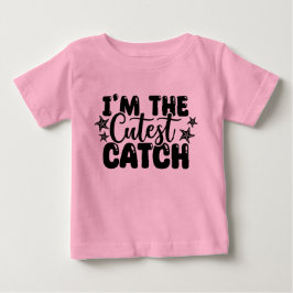 Camiseta rosa bebêzinha sou a captura mais fofa