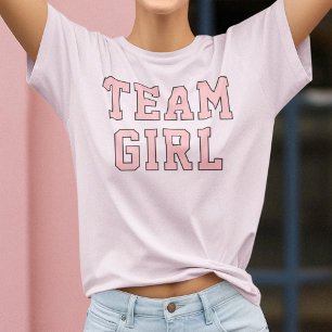 Camiseta Rosa Bege Revelação de Gênero Feminino