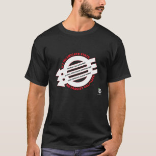 Camiseta Rosa Branca Anti-Califatista Antifascista, Antifas