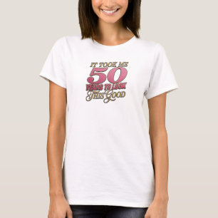 Camiseta Rosa Caprichoso TOOK 50 ANOS BOM 2D Artístico