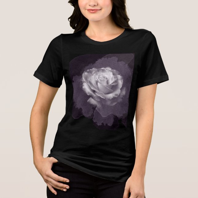 Camiseta Rosa cinza fantasma (Frente)