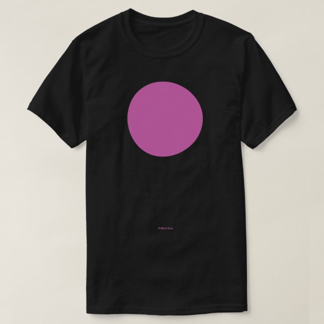 Camiseta Rosa Circular Crayola Brilliant (Frente do Design)