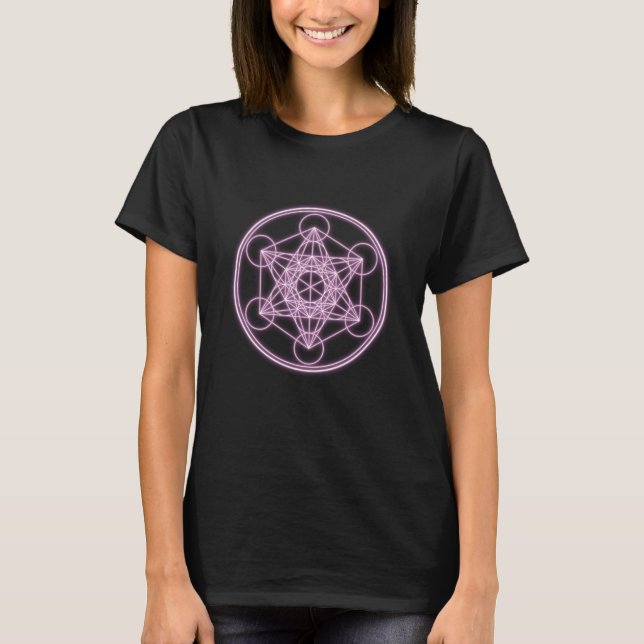 Camiseta Rosa claro Metatron (Frente)