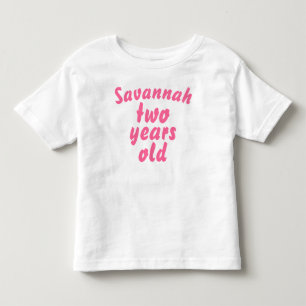 Camiseta Rosa com Babados Menina de Dois Anos