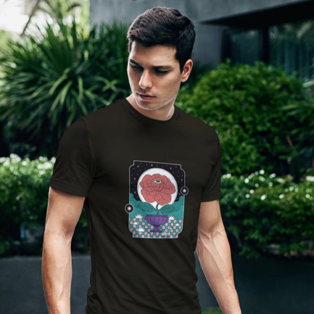 Camiseta Rosa com um olho (Criador carregado)