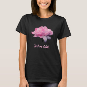 Camiseta Rosa Cor Celestial Personalizada Floral Natureza