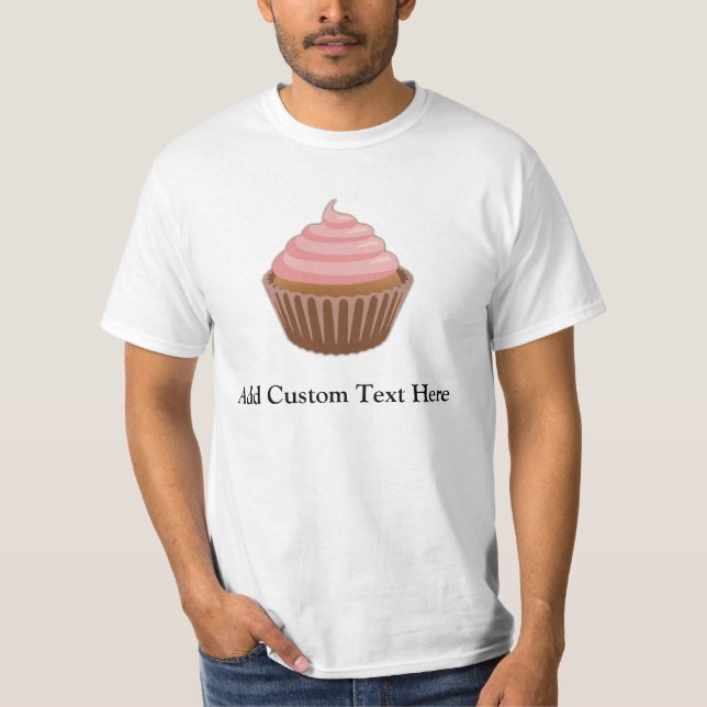 Camiseta Rosa/cupcake de Brown (Frente)