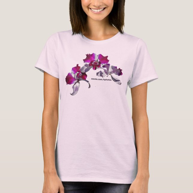 Camiseta Rosa das orquídeas (Frente)