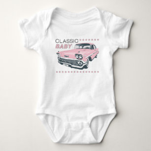 Camiseta Rosa de bebê clássico