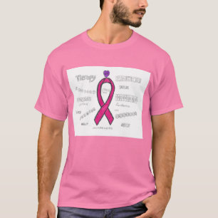 Camiseta Rosa de Consciência do Cancer da Mama