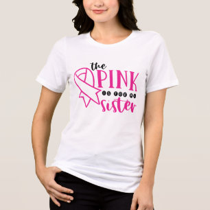 Camiseta Rosa De Consciência Do Cancer Da Mama Para A Minha