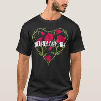 Camiseta Rosa de Coração do Assistente Médico de Neurologia