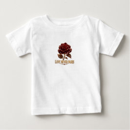 Camiseta Rosa de Cristal Rubi – O Amor Nunca Desvanece