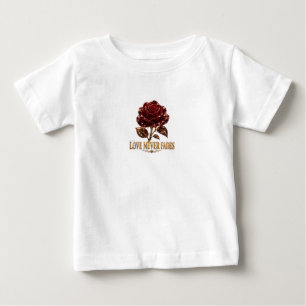 Camiseta Rosa de Cristal Rubi – O Amor Nunca Desvanece